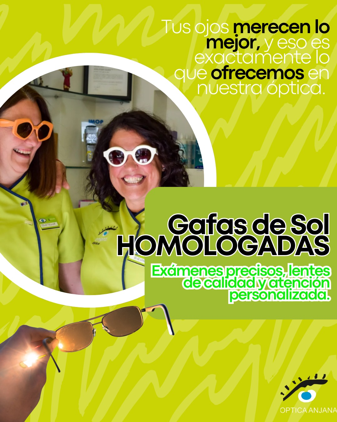 Gafas de sol homologadas = ojos protegidos